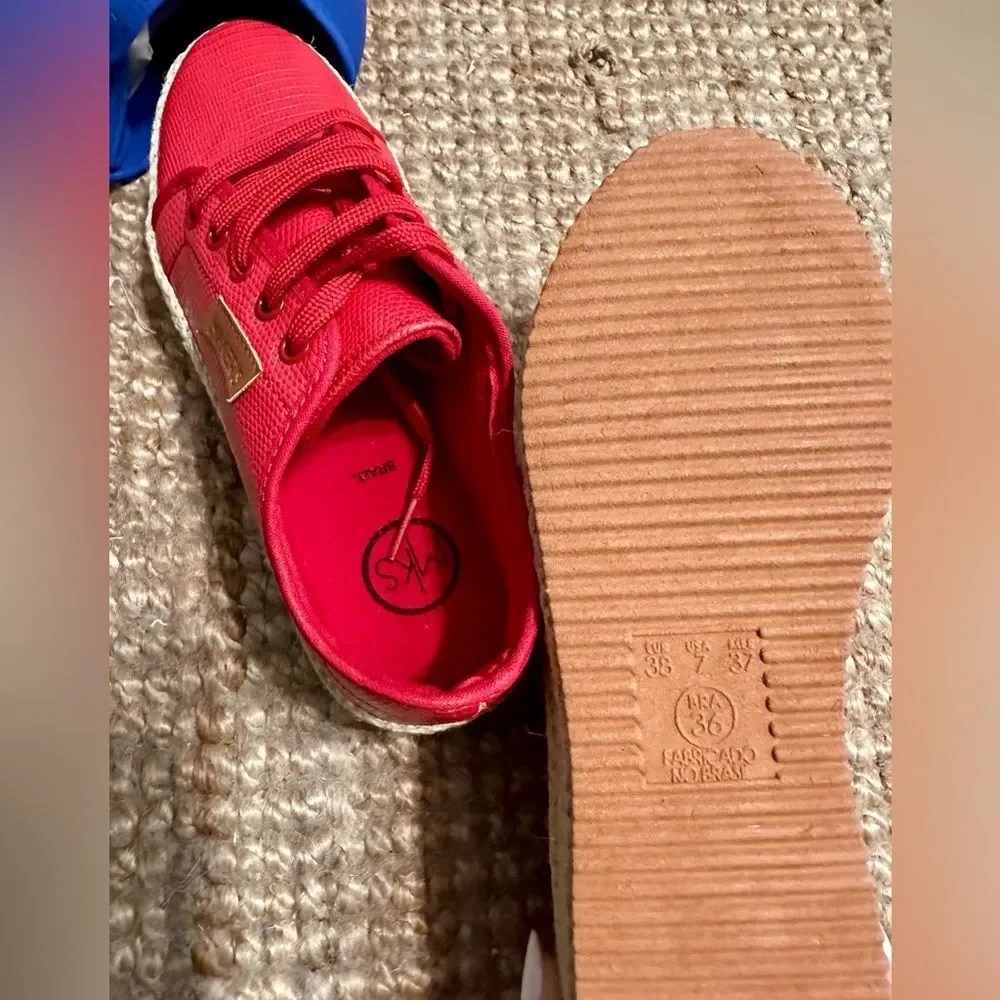 Red Espadrilles Sneakers